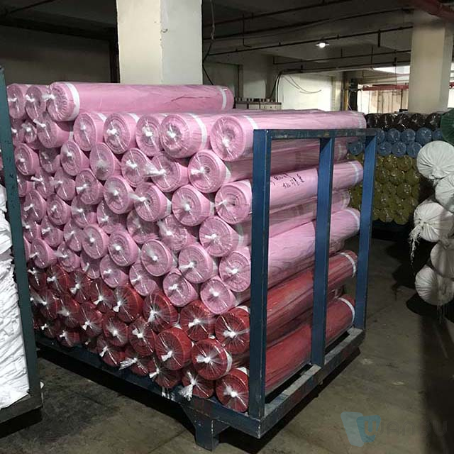 Bulk Fabric Suppliers Pink Polyester Fabric