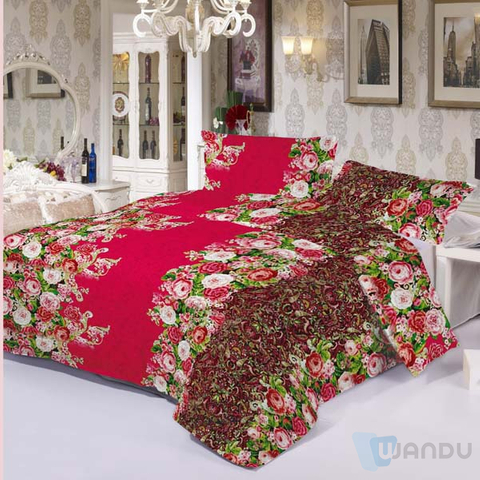 Bed Linen Zip Wholesale Bed Sheet Gold Print Fabric 100% Polyester