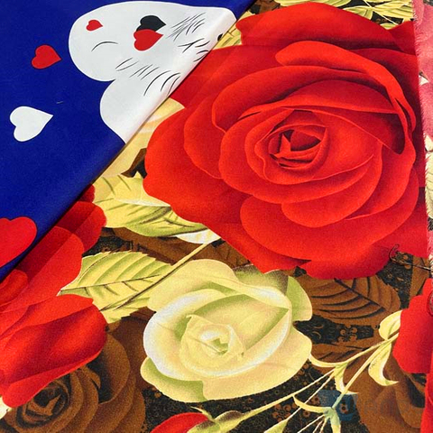 100% Polyester Microfiber Fabric In Rolls Custom Brushed Hometextile Fabric Printing Fabric