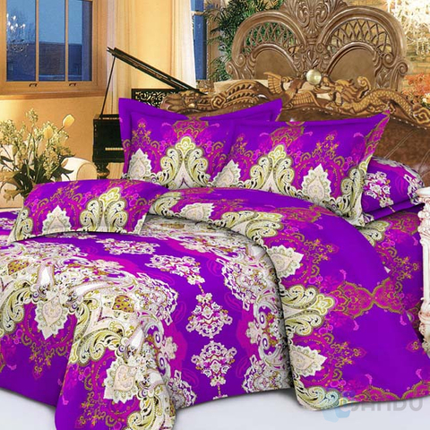 100% Polyester Hotel Home Bedsheets Bedding Set King Size Wholesale Cheap Bedding Set