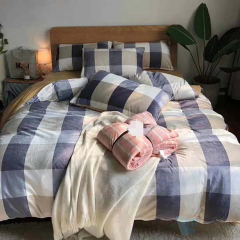 Custom Logo Fashion Life Style 4pcs Printed Home Textile Bedding Sets Polyester