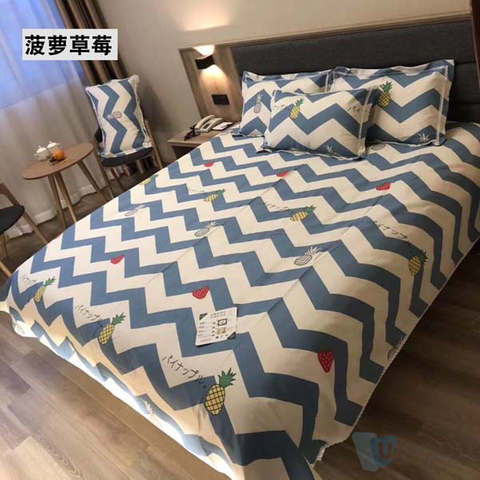 2021 New Design 3D Print Children Bedding Set Cartoon 4 PCS Kids Girl Bedsheet Fabric