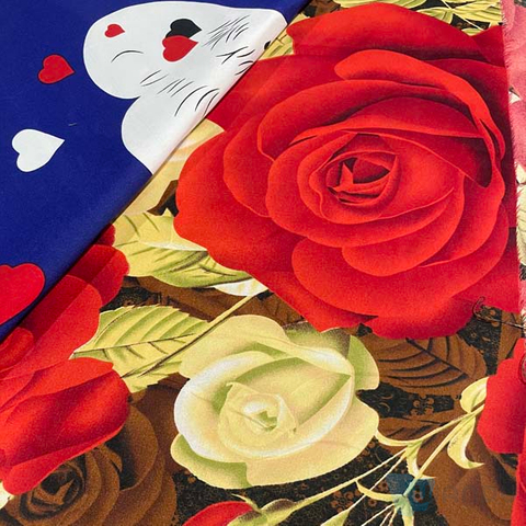 Disperse Printed Fabrics Have Bright Colors And Do Not Fade. China's Textile Export Wholesale