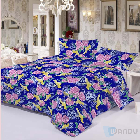Cotton Fabric Vintage Prints Big W Pillow Bed Cover Fabric Sheet Pictures