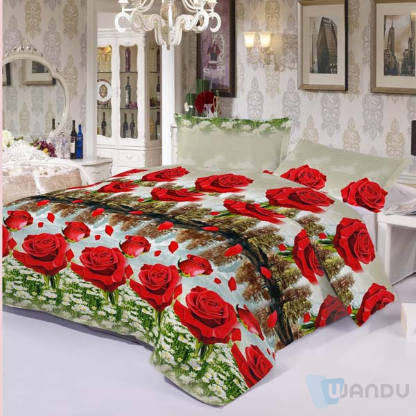 Custom King Size Bed Cover Bedding Set 3D Style Microfiber Cover Set Printed