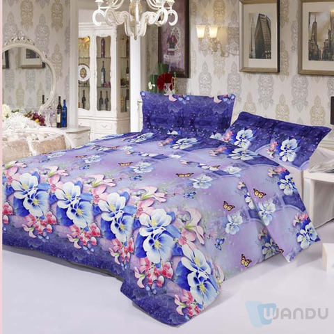 Wholesale Custom Factory Design Modern Soft Bedroom Sheet Set Queen King Size 4pcs Bedding Set Microfiber
