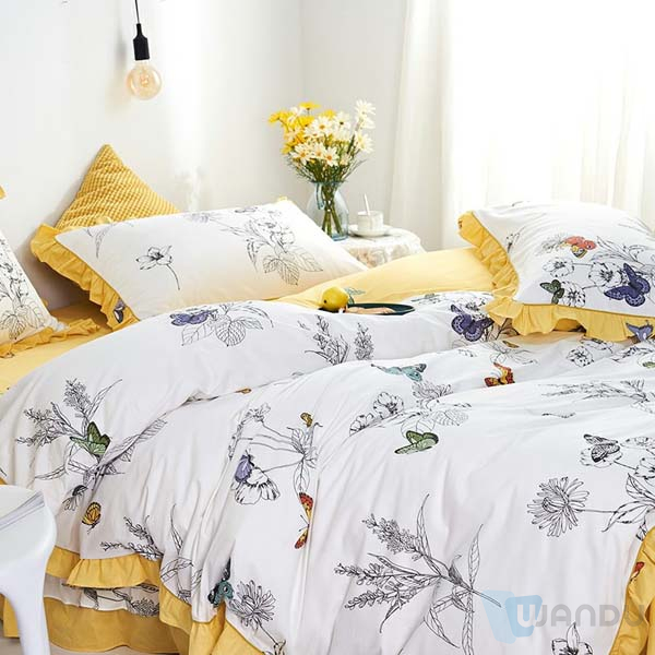 Factory Direct Supply Customised Floral Pigment Printed 100% Polyester Microfiber For Hometextile