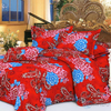 Custom 100% Polyester Microfiber Bed Set Heart Print Queen Size Bed Sheets Set Bedding Set 4PC