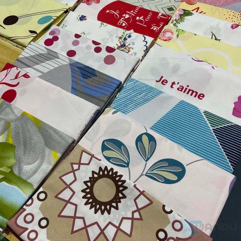 Home Textile Cheap Bedding 100% Polyester Queen Size Print BedSet 