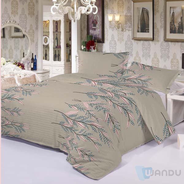 China Custom Made Microfiber Home Textiles 100% Polyester Bedsheet Fabric Pigment Printed Luxury Bedding Fabric