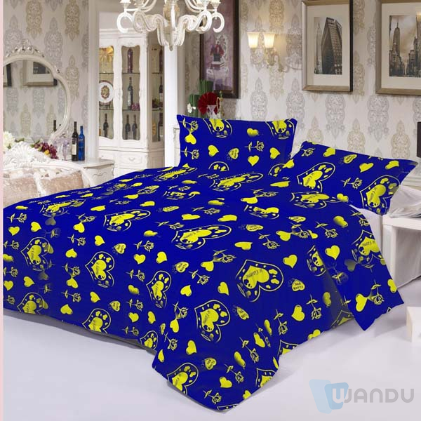 Gray Fabric Factory Wholesale Cheap Price Bed Sheet Fabric Floral Printed Soft Polyester Material Make To Order