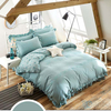 Polyester Yarn Material Four Seasons Bed Sheets Katha Stich Massage Bed Sheet