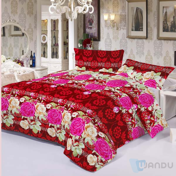 100% polyester fiber polyester bed linen China manufacturer production wholesale