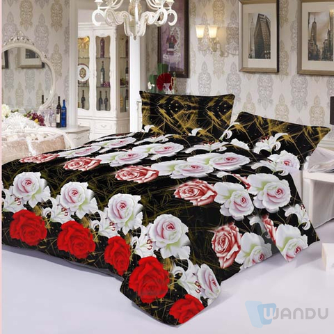 Pure color fabric bed linen for four-piece suits such as hospitals and hotels