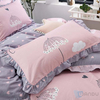 Sweet Flower Print Design Bed Cover Fabric Home Textile Brushed Bed Sheet Fabric