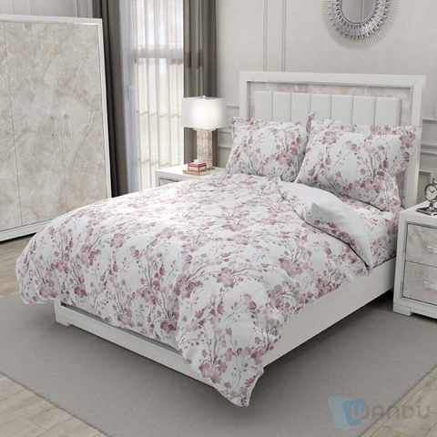 Bleached cloth Four-piece set of bed sheets for hotel and hospital use 100% polyester material