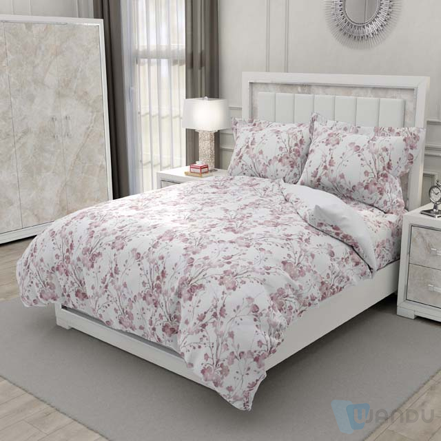 Bleached cloth Four-piece set of bed sheets for hotel and hospital use 100% polyester material