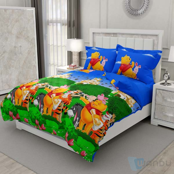 Cotton Fabric Knit Scattered Printed Bed Linen