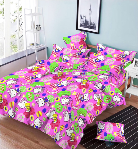 Bed Sheets Hometextile Fabric Polyester Microfiber Flower Or Cow Animal Print Fabric