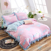 Polyester Material Warmth Four Seasons Bed Sheets Wedding Decor Fabric