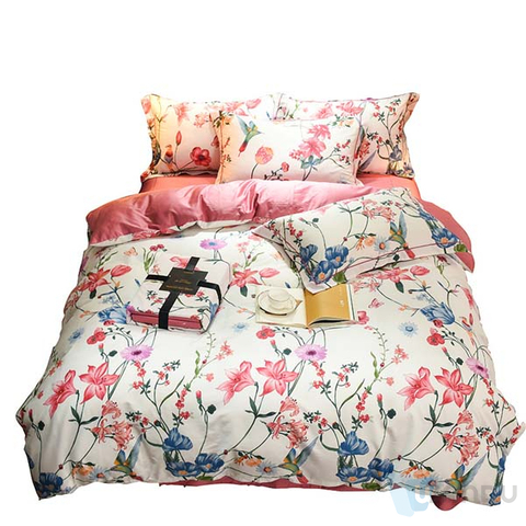Cotton Twill Fabric 7 Little Words Printed Fabric Bedsheet Chinese Textile Export