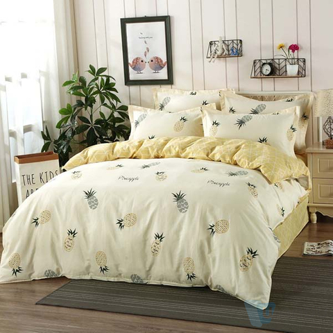 Cotton Fabric Ideas Printed Fabrics, Textiles China, Polyester Fabric Cartoon Linens, Four-Piece Home
