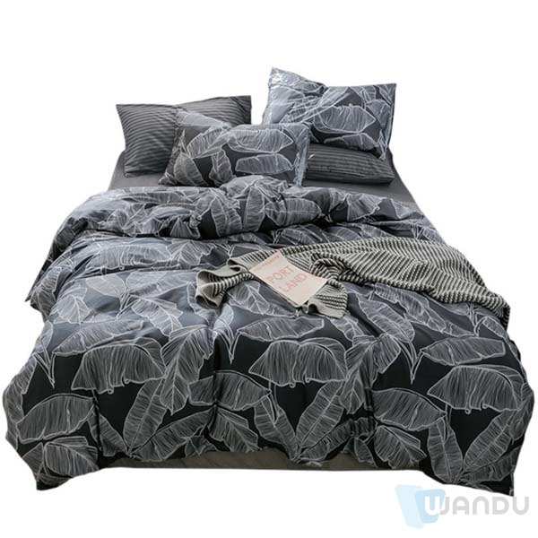 Polyester Material Good Or Bad Stripe Printing Bedding Sets Polyester Microfiber Fabric for Mattress To Africa