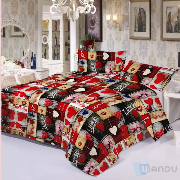 Polyester Abric 130gsm 3d Bedsheet India Bed Sheets Fabric Best