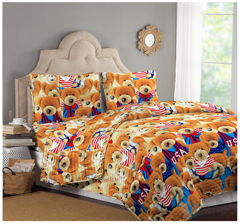 Print Bed Sheet Bedding Custom Home Bedding Set Fabric