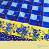 Classic Plaid Check Fabrics Poly Textile Material Fabric For Home Textile Fabric