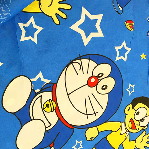 Bright Colors of Smiley Cartoon Polyester Fabric Printed Cloth