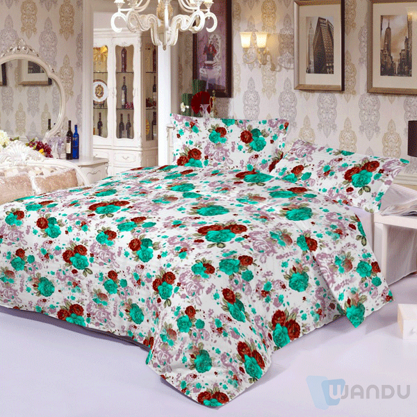 Eco-friendly Home Textile Bedding 100% Polyester Woven Microfiber Fabric Custom Printing Fabric 