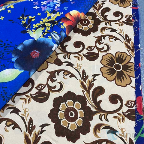 T Shirt Cotton Fabric Fashion Design, Rich And Precious Flowers, Four-piece Bed Sheet Fabric