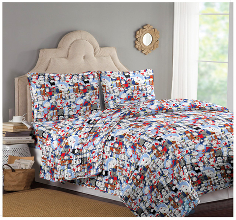  Custom Bed Sheet Quilts Cover Home Textile Bedding Microfiber Fabric