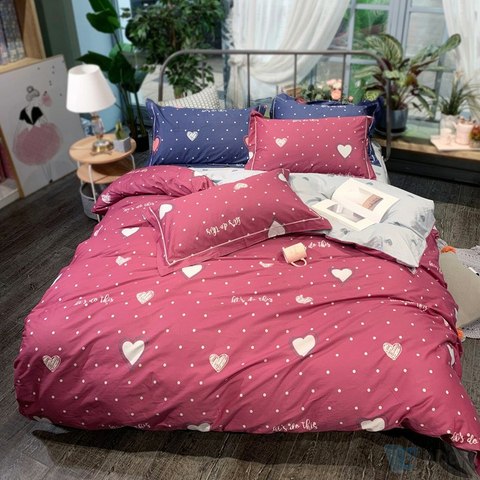  100% Polyester BedSheet Printed Fabric Plaid Bedsheet Home Textile Fabric In Rolls