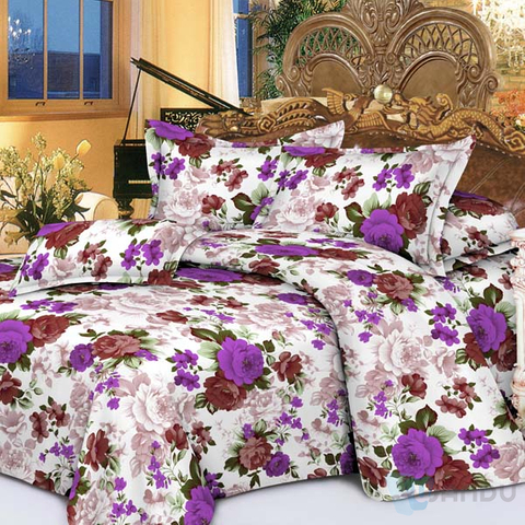 3D Printed Polyester Microfiber 4PCS Queen Bed Set Cover Designers Sheets King Size Bedding Set Luxury