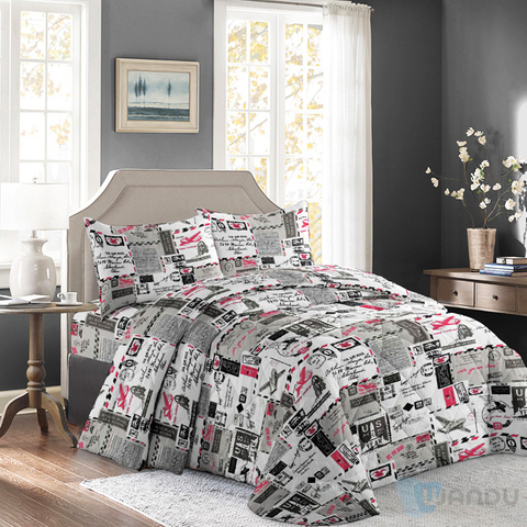 Wholesale Custom Pattern Print Fabric Hometextile Microfiber 100% Polyester Fabric