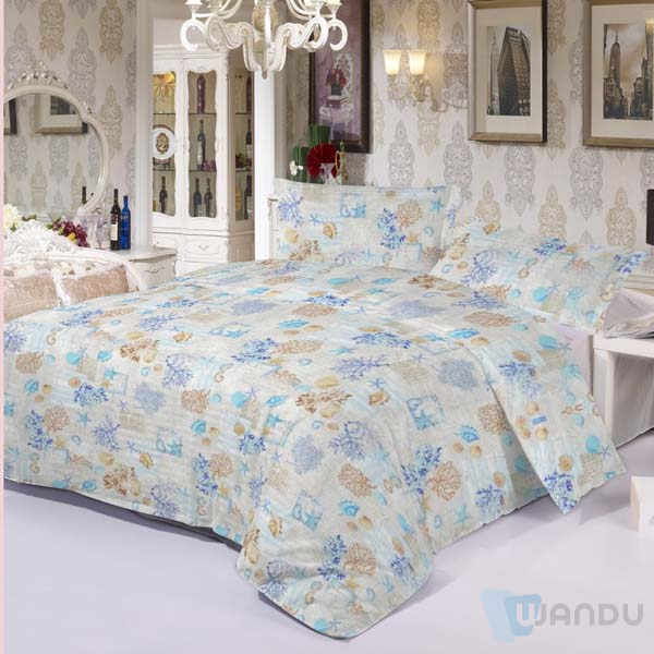  Home Textile Bedding Set 100% Polyester King Queen Size Bed Cover Set