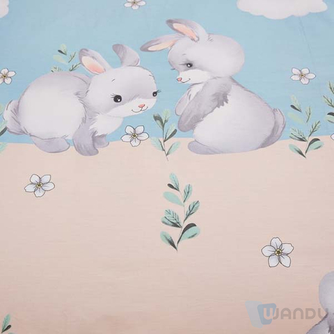 Children′s Printed Fabric Cartoon Characters Animals Polyster Fabric for Children's Tents 