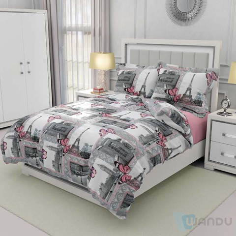 O Que Significa Cotton Fabric Four-piece Polyester Bleached Fabric for Hotel