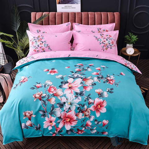 8 Oz Cotton Twill Fabric Printed Bedsheet More Than 2000 Patterns Can Be Selected