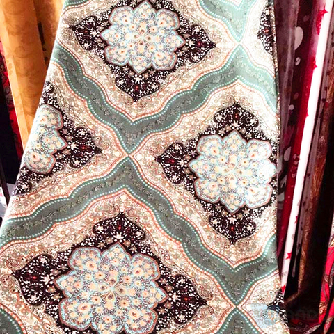Fabric Factories Peacock Print Bedsheets Fabric