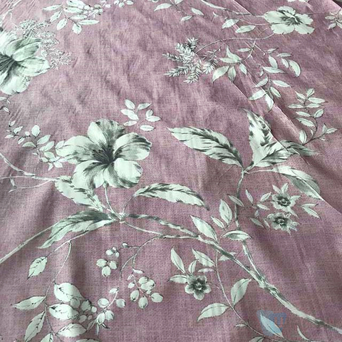 A Cherry Print Fabric Light Weight Polyester Fabric Light Weight Fabric