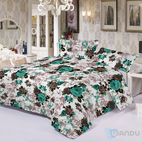 China Made Microfiber Home Textiles Brush Print Fabric Pigment Or Disperse Designer Bed Cover Fabric