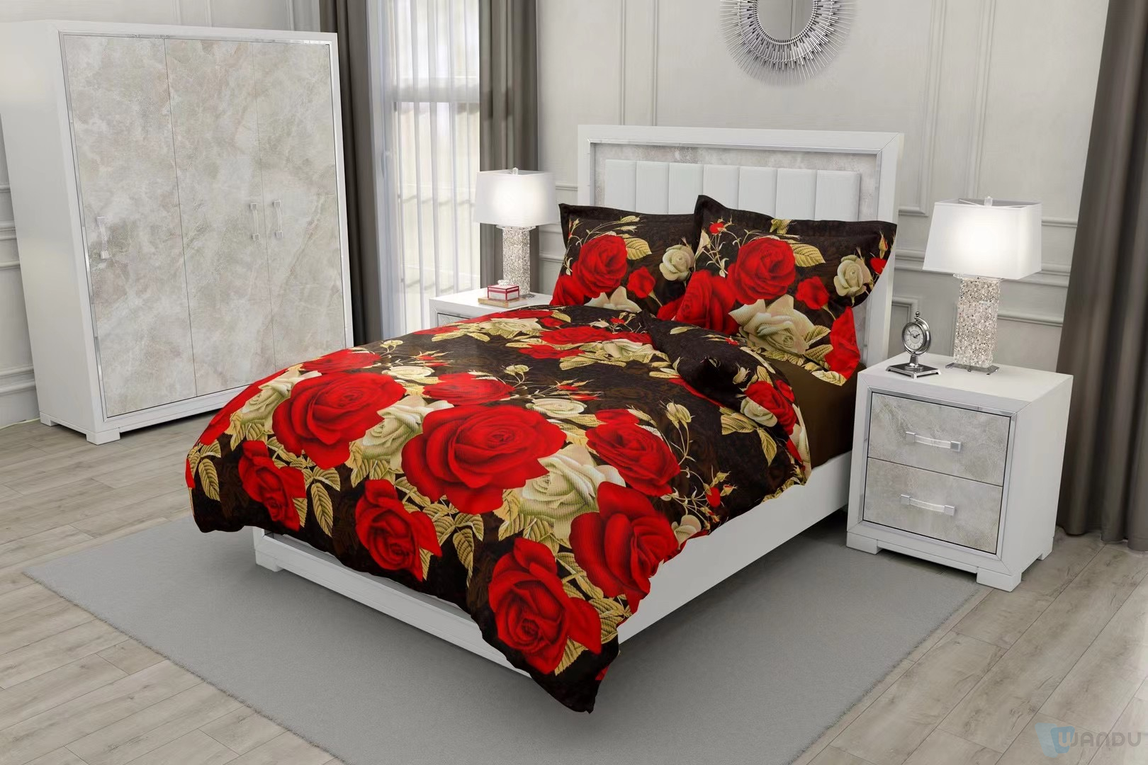 Home Textile Bedroom Quilt Comforter Cover Bedsheet Set Cute Bedding Sets Luxury Bed Sheets Set