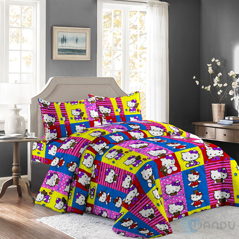 China Manufacturer Polyester Printed Fabric Bedsheets Fabric