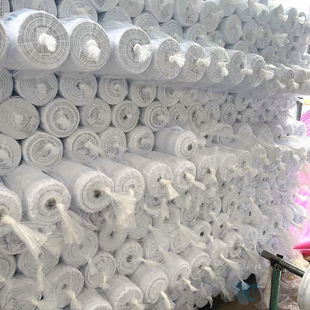 Pure color fabric polyester textile exported to North America Used in the production of bed linen for hospitals, hotels, etc.