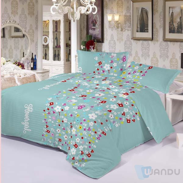 Polyester Fabric Unicorn Print Bed Sheet Texture Changxing Wandu Textiel 