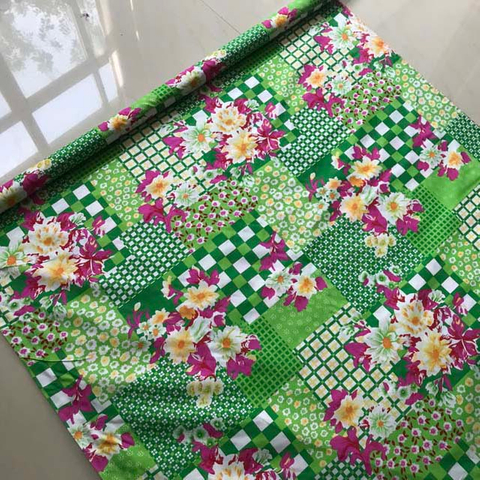 Fabric Pëlhurë Çarçafimanufacturers Denim Print Cartoon Bedding Fabric Pëlhurë Çarçafifor Bedsheets