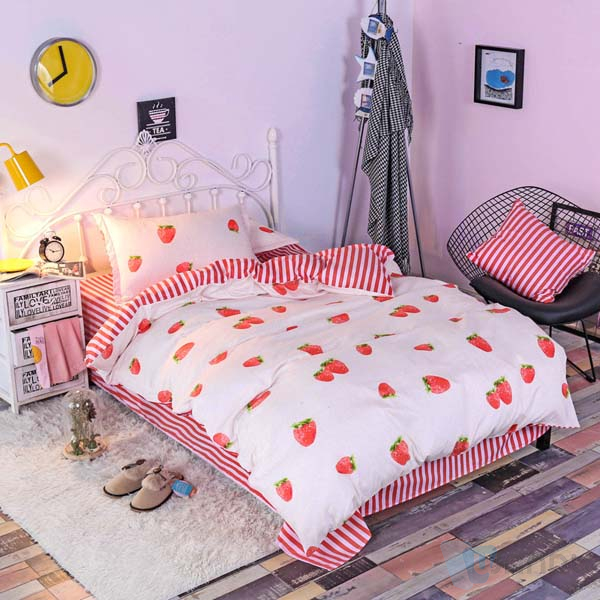 Customized Brand Name Full Size Microfiber Bedding Set Single Or Double Sheets Duvet Cover Bedding Quilt Set
